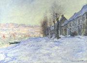 Claude Monet Lavacourt: Sunshine and Snow oil painting on canvas
